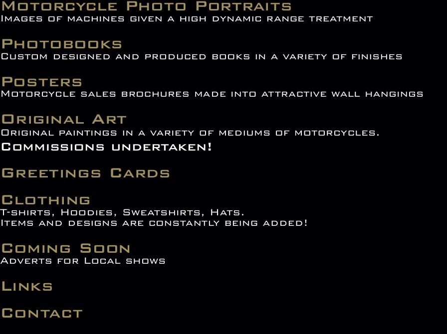 Motorcycle Photo Portraits